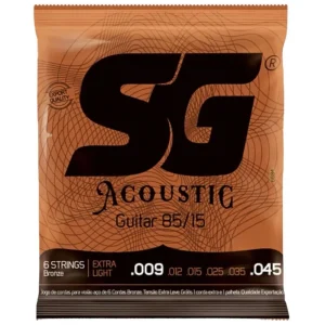ENCORDOAMENTO VIOLÃO SG ACOUSTIC 009 BRONZE EXTRA LIGHT