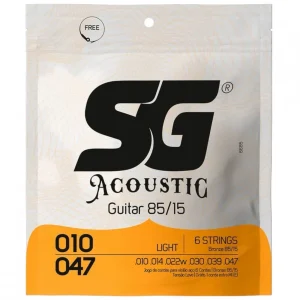 ENCORDOAMENTO VIOLÃO SG ACOUSTIC 010 BRONZE LIGHT