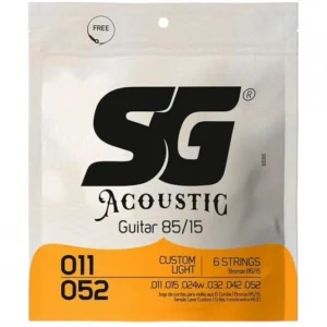 ENCORDOAMENTO VIOLÃO SG ACOUSTIC 011 BRONZE CUSTOM LIGHT