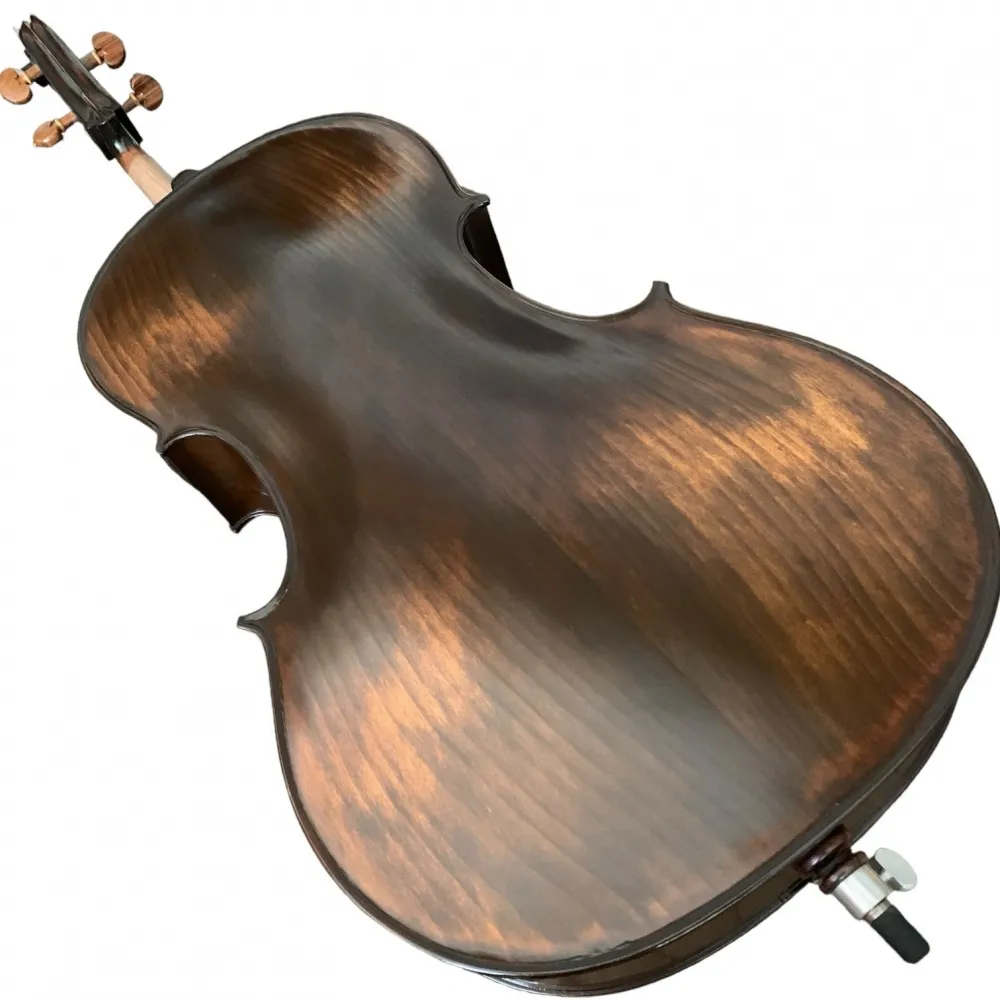 VIOLONCELO 4/4 ROLIM JA MASTER IMPORTADO ENVELHECIDO - Imagem 8