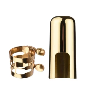 CONJUNTO ABRAÇADEIRA E COBRE BOQUILHA PARA SAX ALTO
