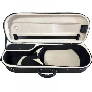 ESTOJO CASE VIOLA DE ARCO MEIA LUA CREME&PRETO D'TARCIZ