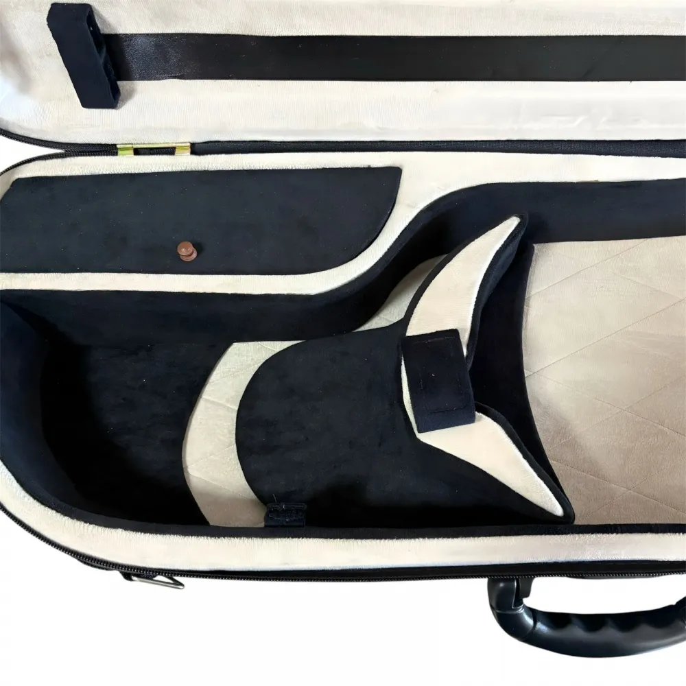 ESTOJO CASE VIOLA DE ARCO MEIA LUA CREME&PRETO D'TARCIZ - Imagem 7