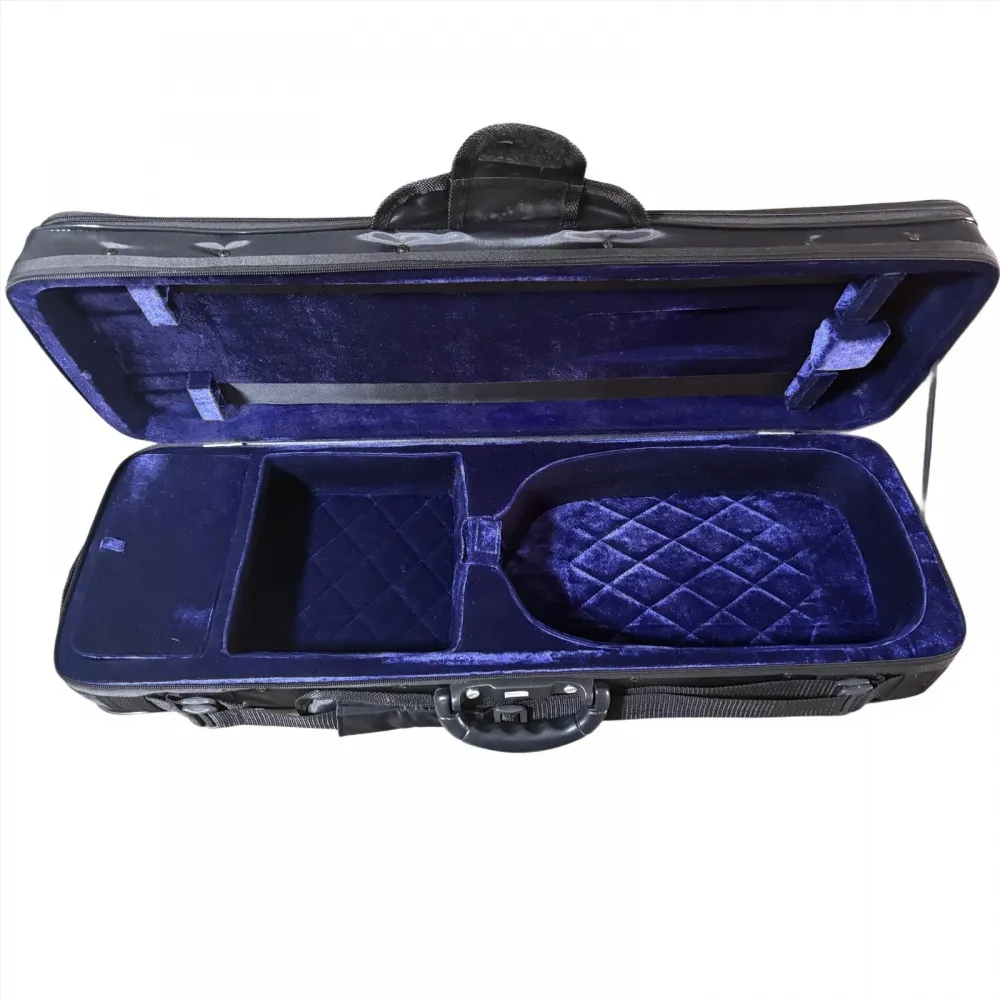 ESTOJO CASE VIOLINO RETANGULAR PRETO&ROXO D' VIOLIN - Imagem 10