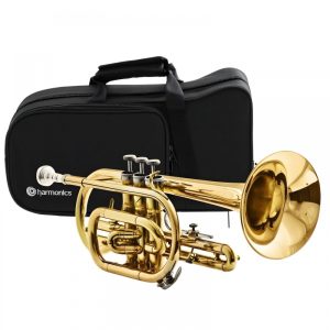 TROMPETE HARMONICS BB HCL-900L CORNET LAQUEADO