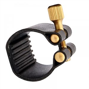 ABRAÇADEIRA COURO SINTÉTICO PARA SAX SOPRANO
