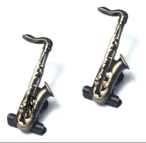 PRENDEDOR DE PARTITURAS SAX TENOR PAR - TONALIDADE ENVELHECIDO